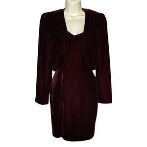 Velvet 2 piece Sunny Choi dress and jacket